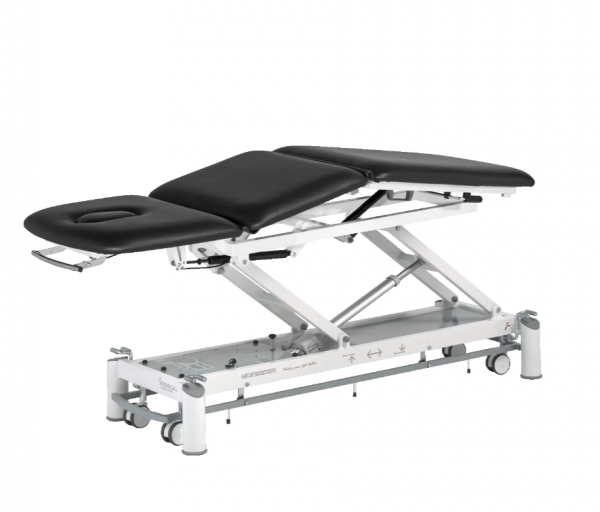 CEZANNE PRO electric stretcher: 3 sections, electric kyphosis and very compact foam CEZANNE PRO electric stretcher: 3 sections, electric kyphosis and very compact foam